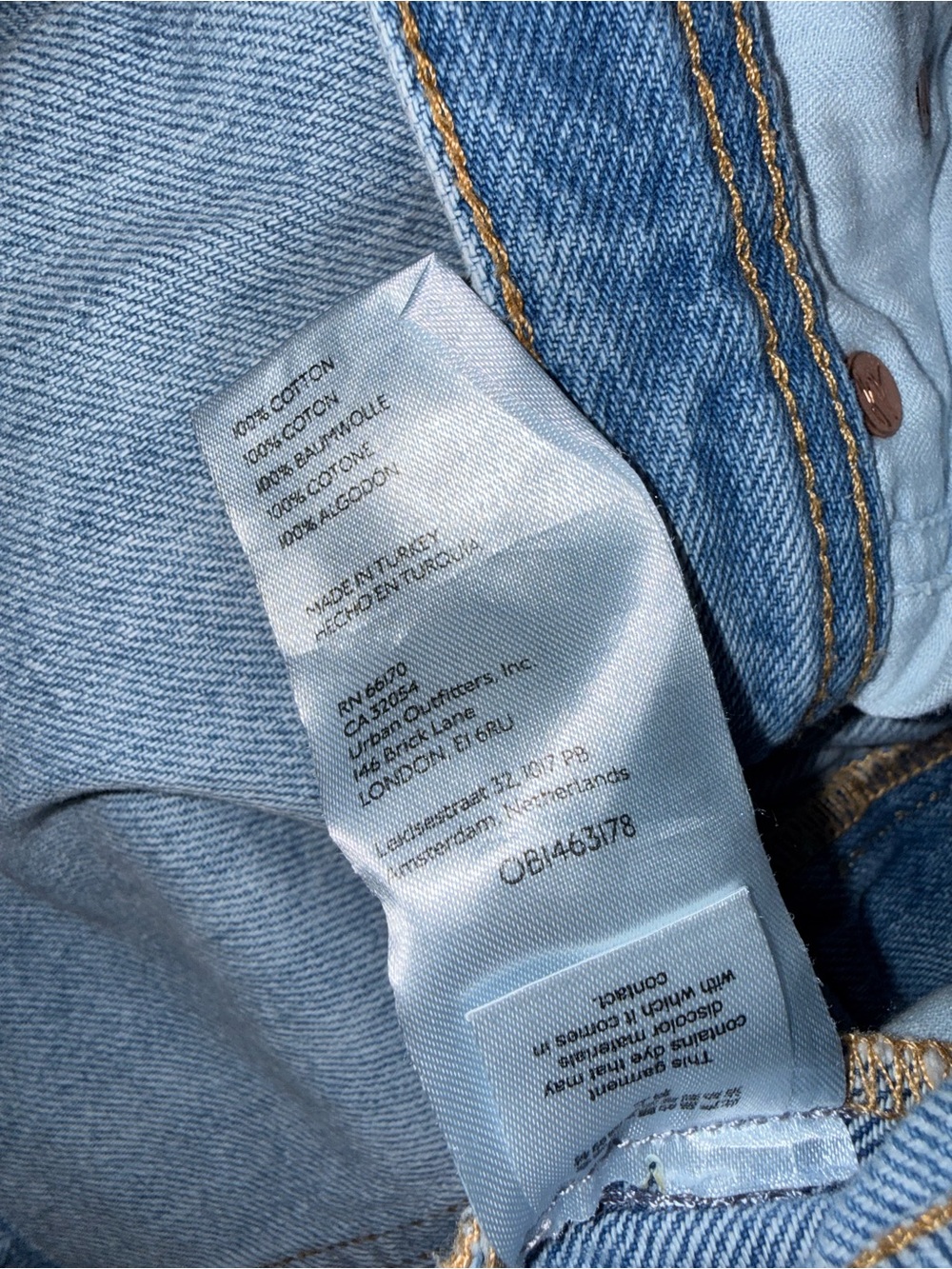 Free People We the Free Light Blue Straight-Leg Jeans - Picture 6 of 11
